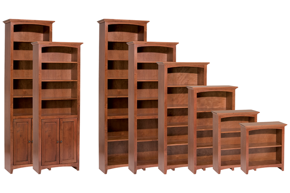 bookshelves in multiple sizes
